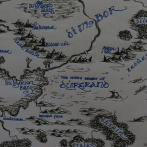 "Ënergieu" - map - black and blue pen on white paper